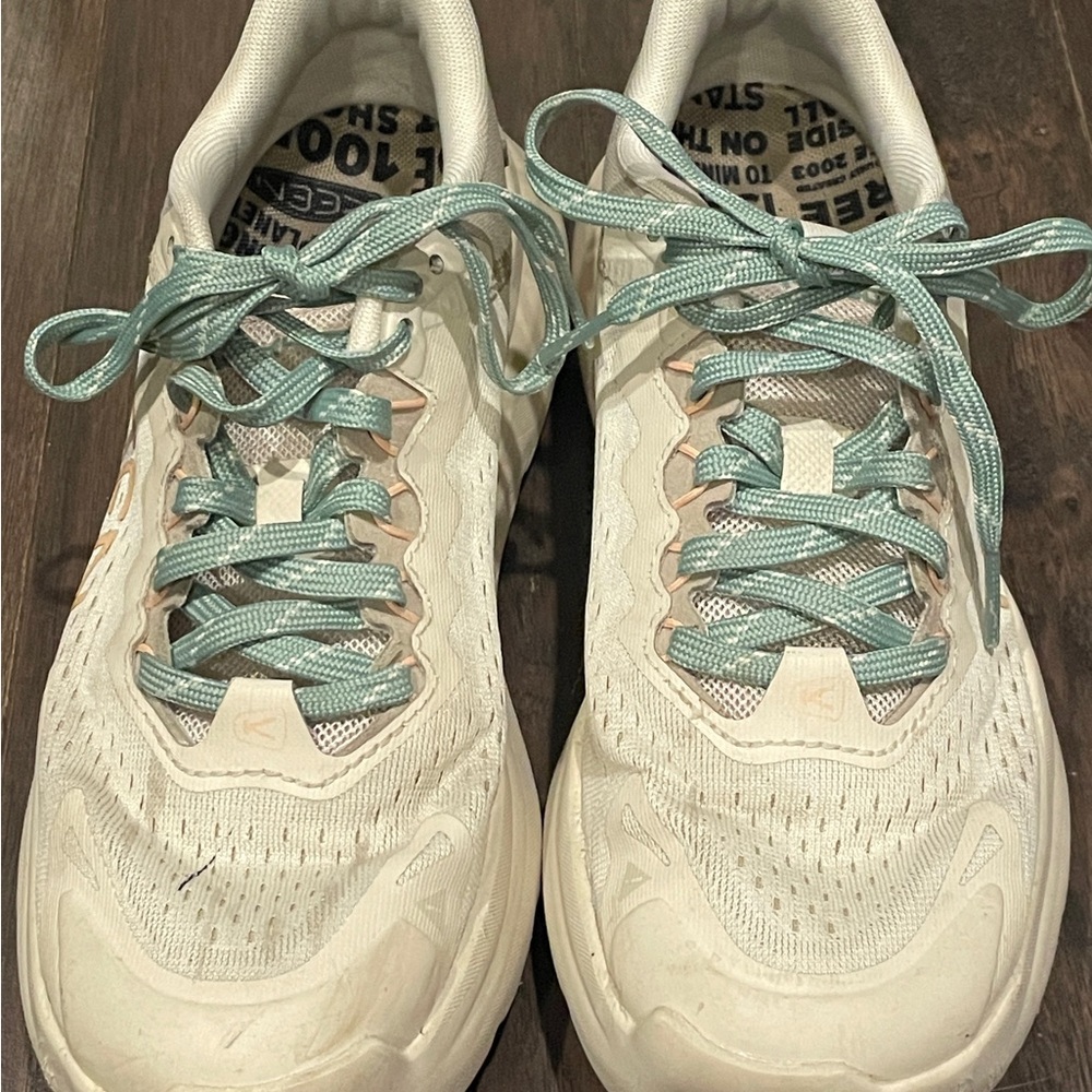 Women's KEEN WK450 walking shoes Birch/Peach Parfait 8 - Picture 3 of 7
